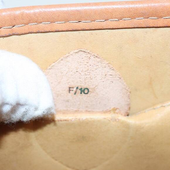 CELINE Macadam Canvas Shoulder Bag PVC Leather Brown Gold...